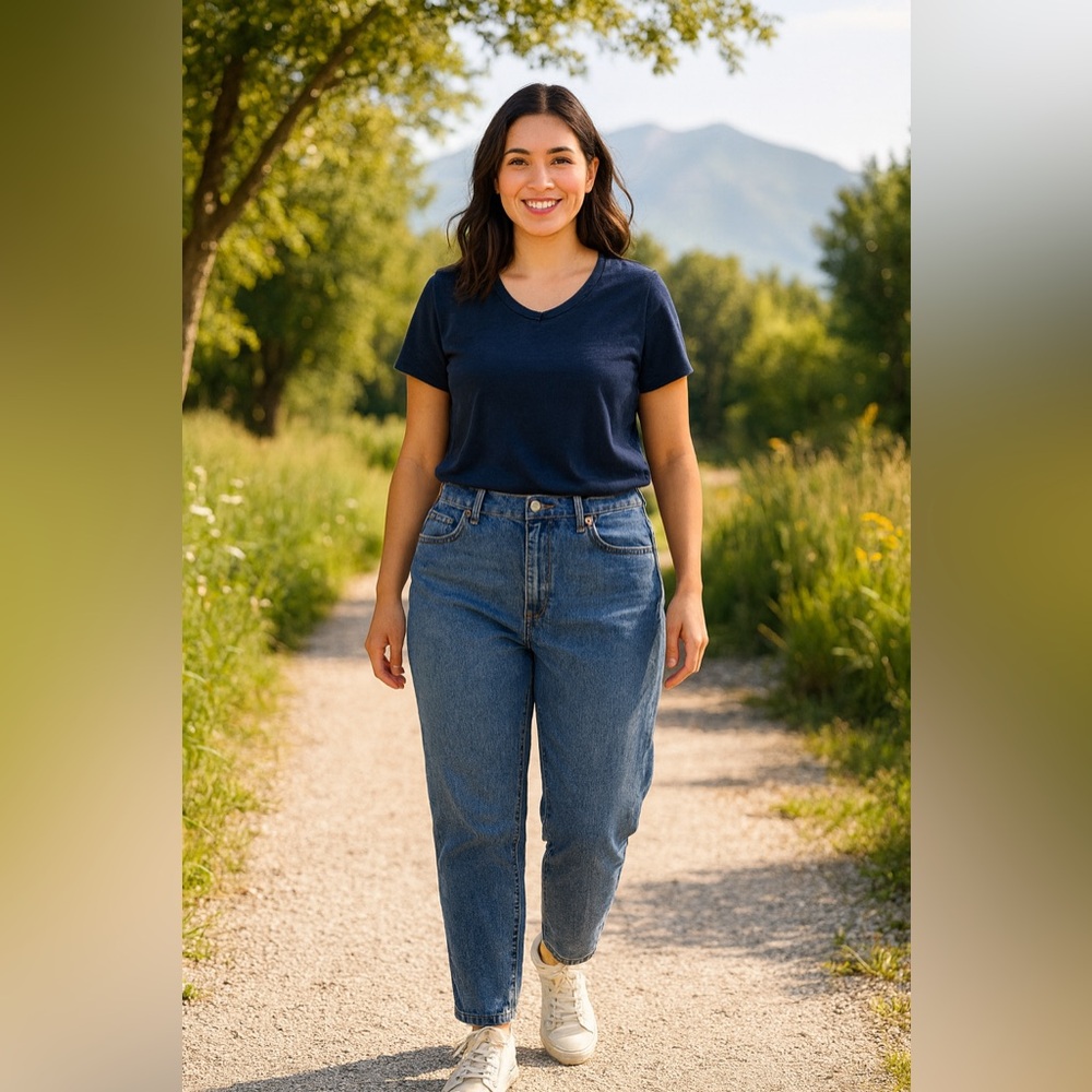 A New Day High-Rise Tapered Mom Jeans Size 14/32R - Picture 4 of 12